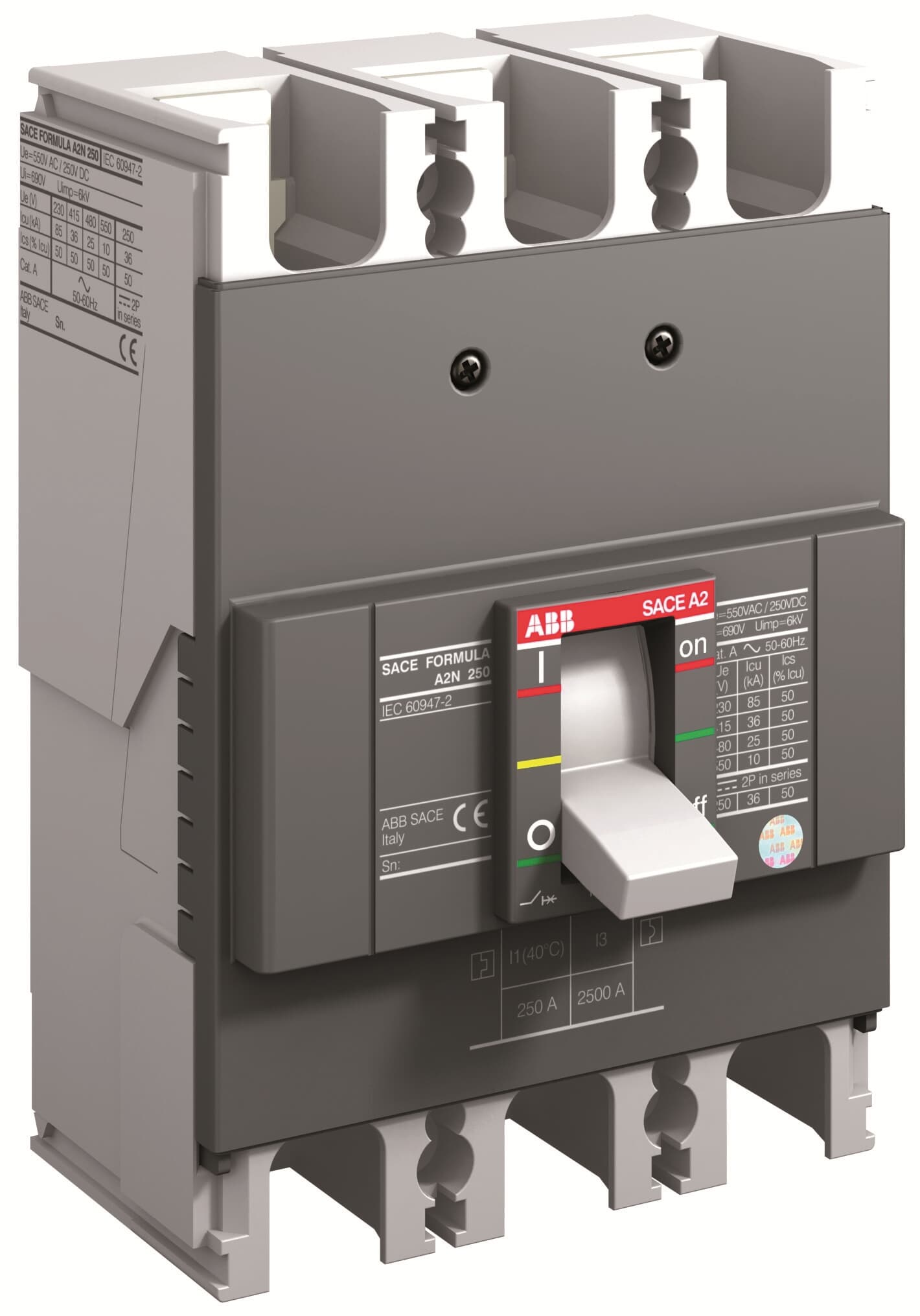 A2B 250 TMF 250-2500 3p F F ABB-ثابت