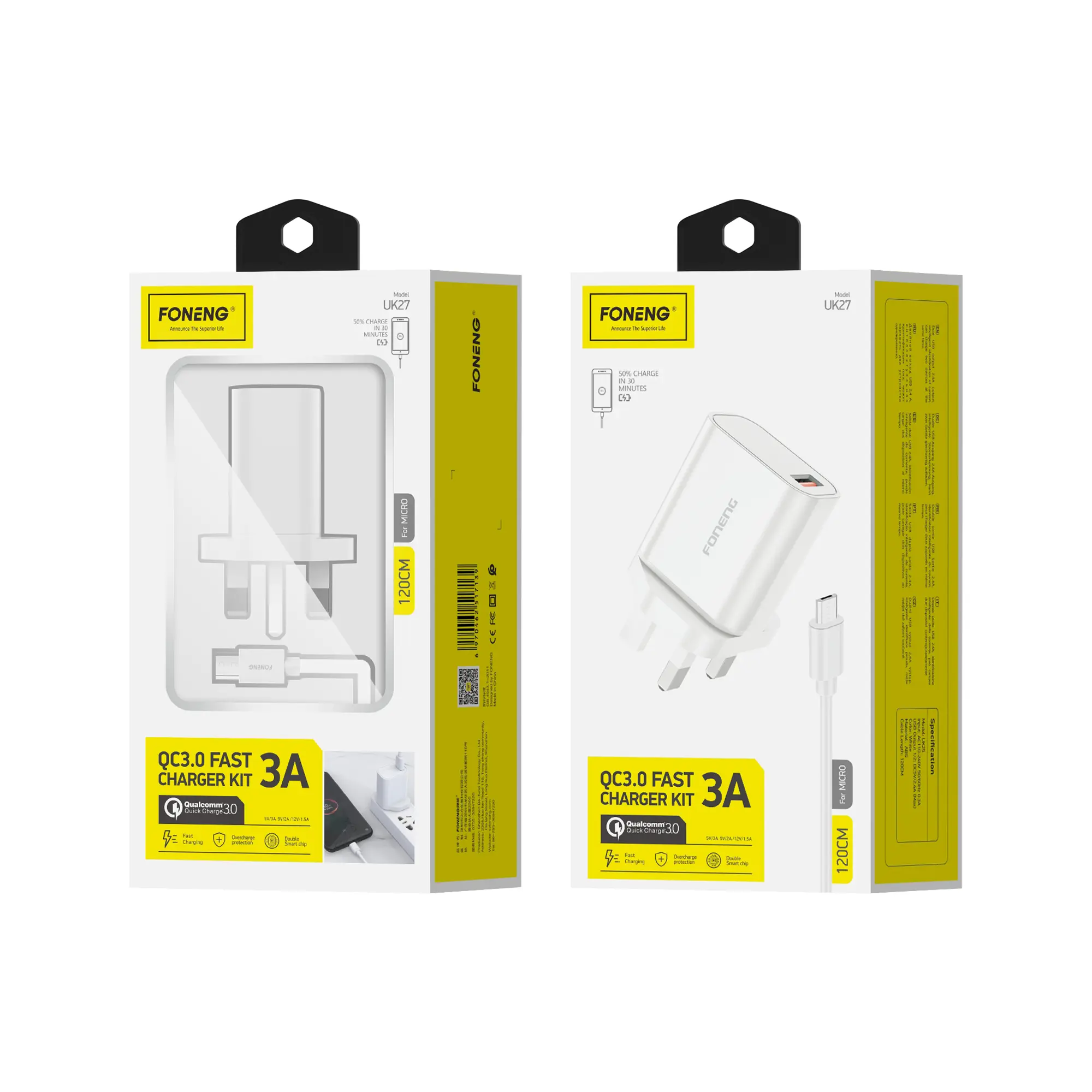 UK27 USB-A Charger (3A) IPHONE