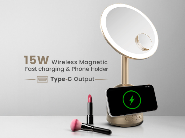 مرآة مكياج + مكبر صوت من نوع Green LiON2712