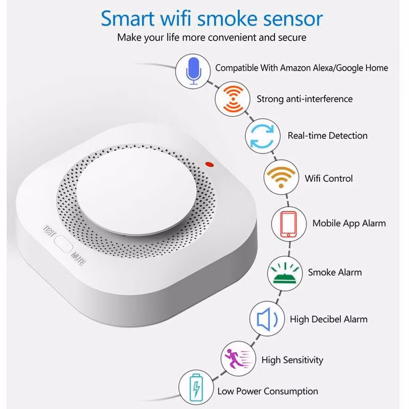 متحسس دخان Smart wifi