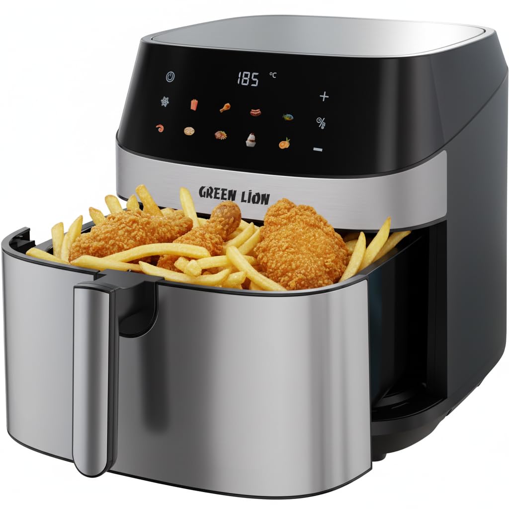 قلاية هوائية  Green Lion،  " Touch Screen".