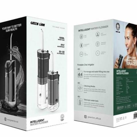 جهاز تنظيف الأسنان المائي المحمول من ماركة Green Lion.  2715