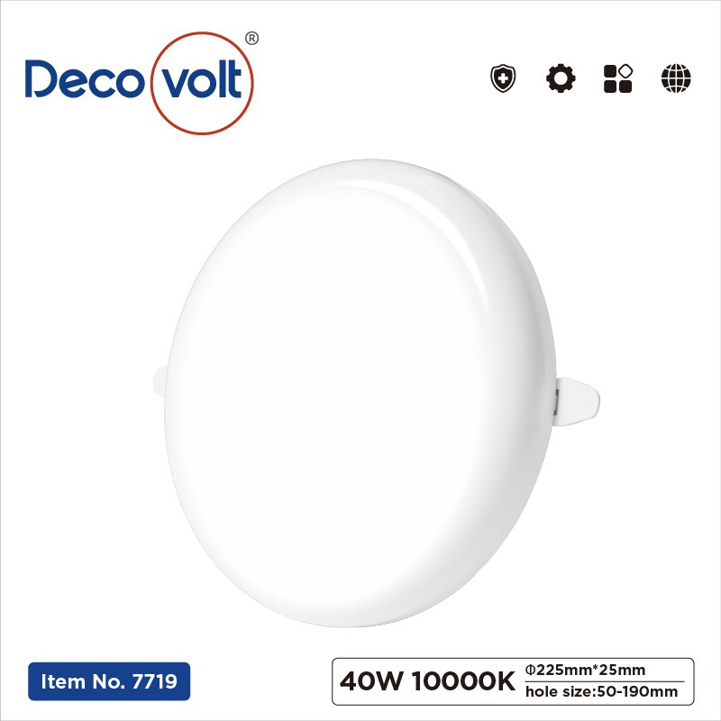 سلم 40W-10000K-ساده 8 انج ديكوفولت7719