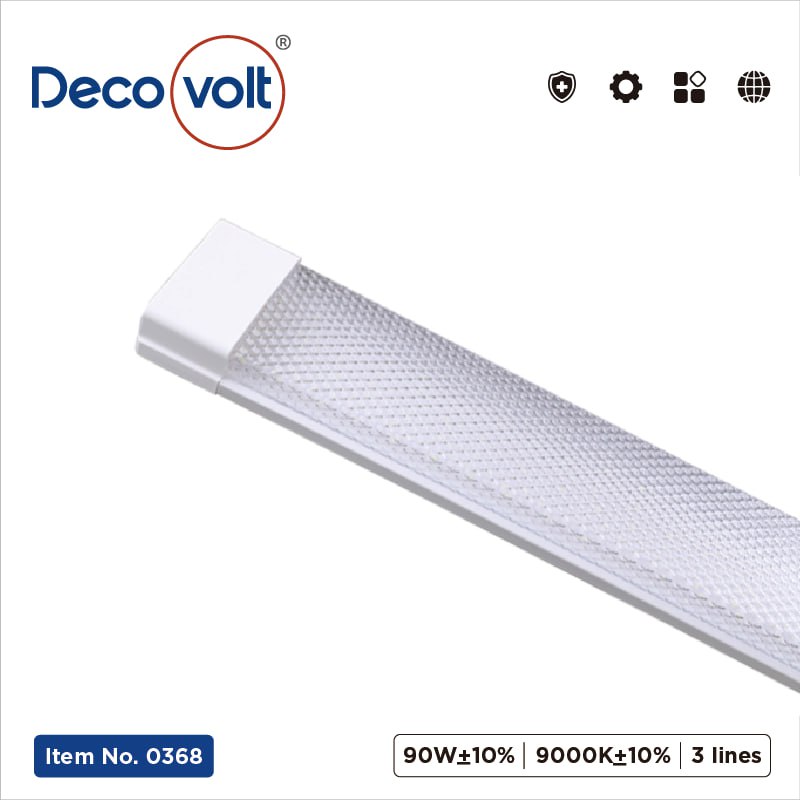شمعة 5 خط 120W-9000K كفر شفاف ديكوفولت 0382