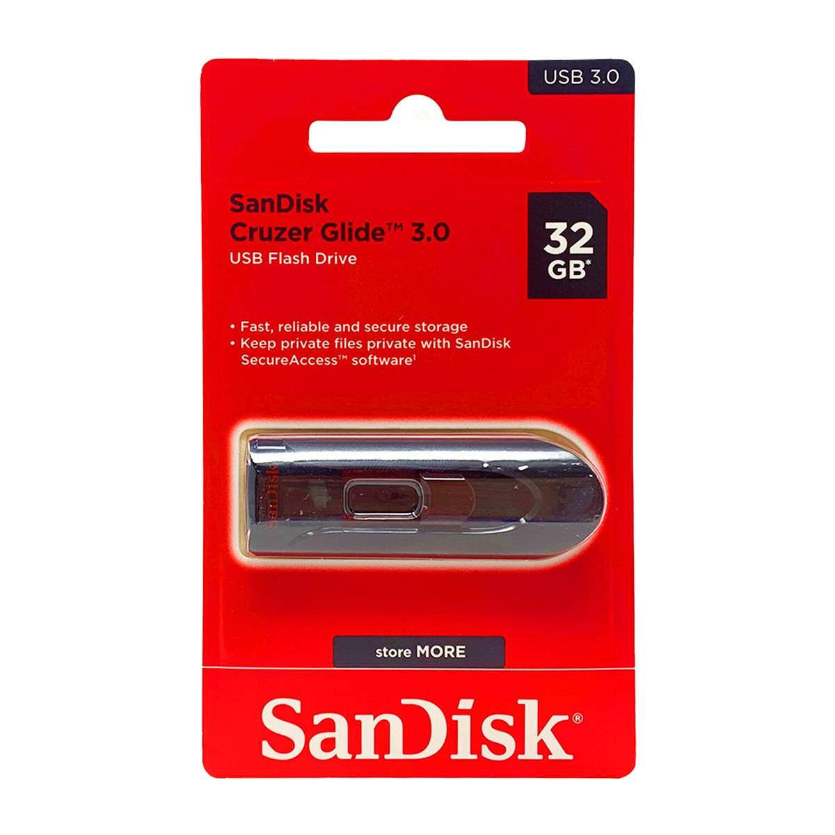 فلاش ميموري SanDisk Cruzer Glide 3.0 (سعة 32GB)