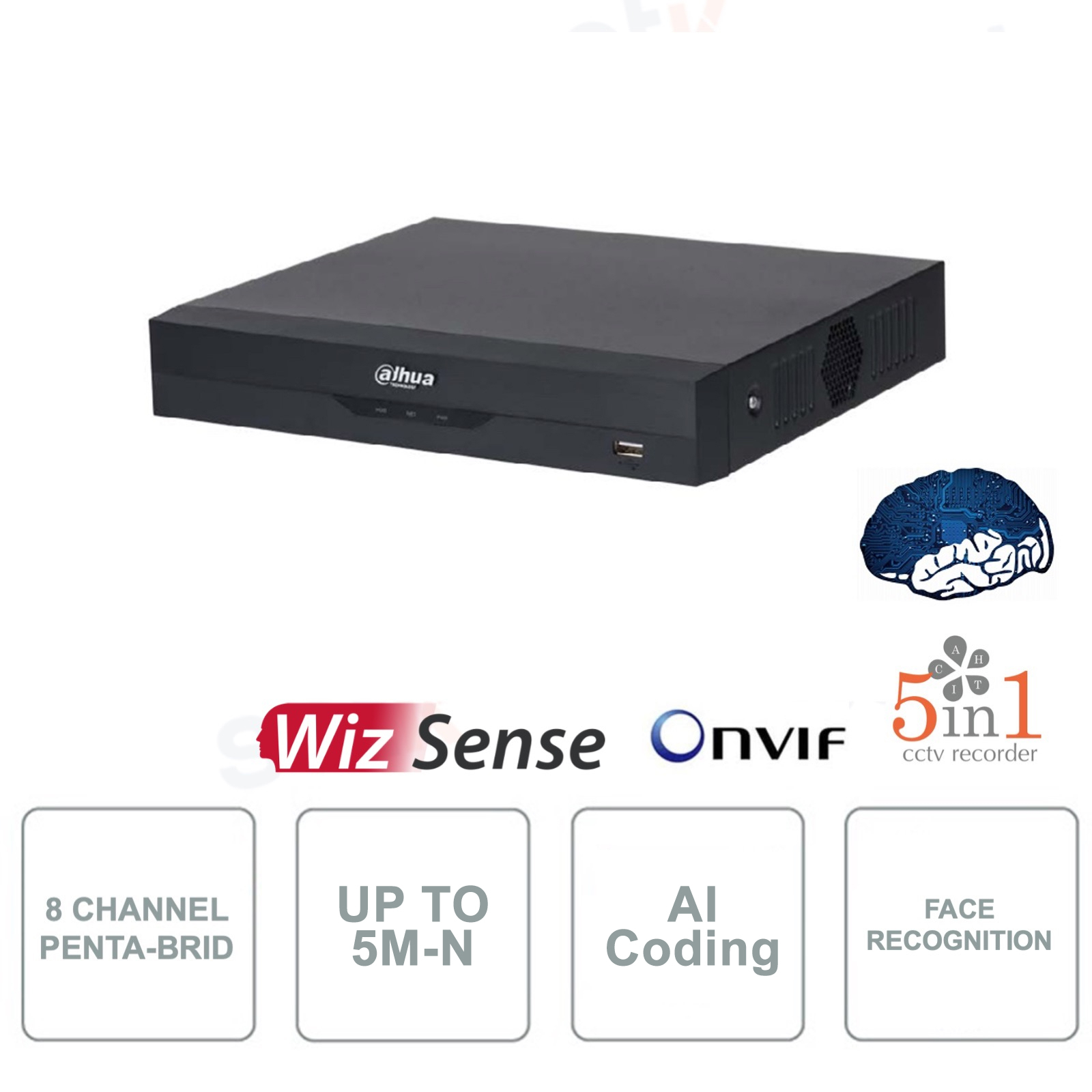 جهاز تسجيل كاميرات (XVR / DVR)  8Ch-5MP
